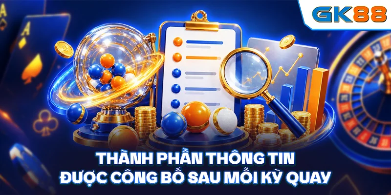 Thành phần thông tin được công bố sau mỗi kỳ quay