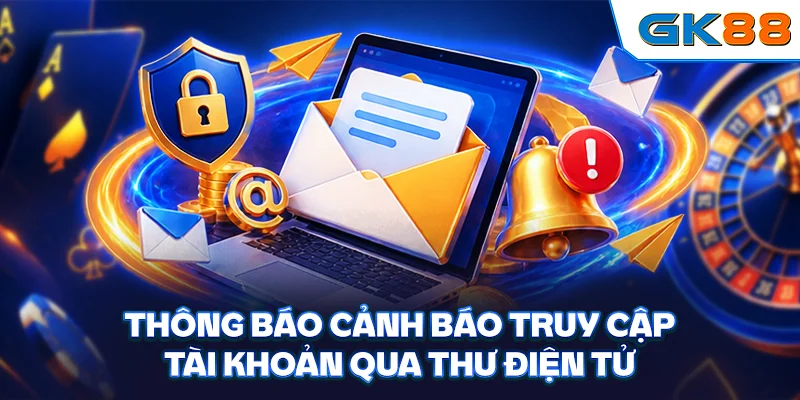 Thông báo cảnh báo truy cập tài khoản qua thư điện tử